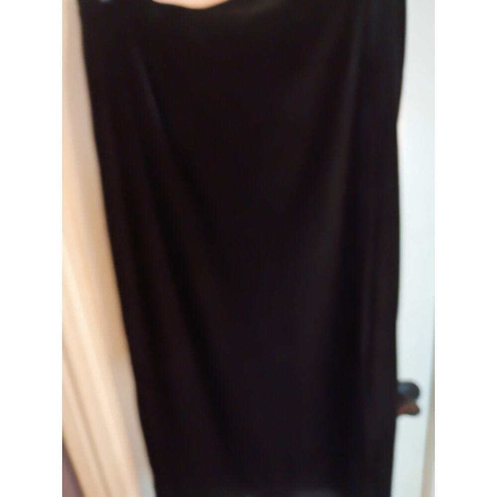 Fashion Bug Black Velvet Maxi Skirt Side Slit Sz 24W Holiday Festival - Picture 1 of 10